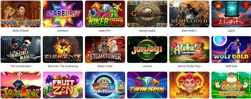 Mejores Juegos Ofrecidos por Slottica Casino